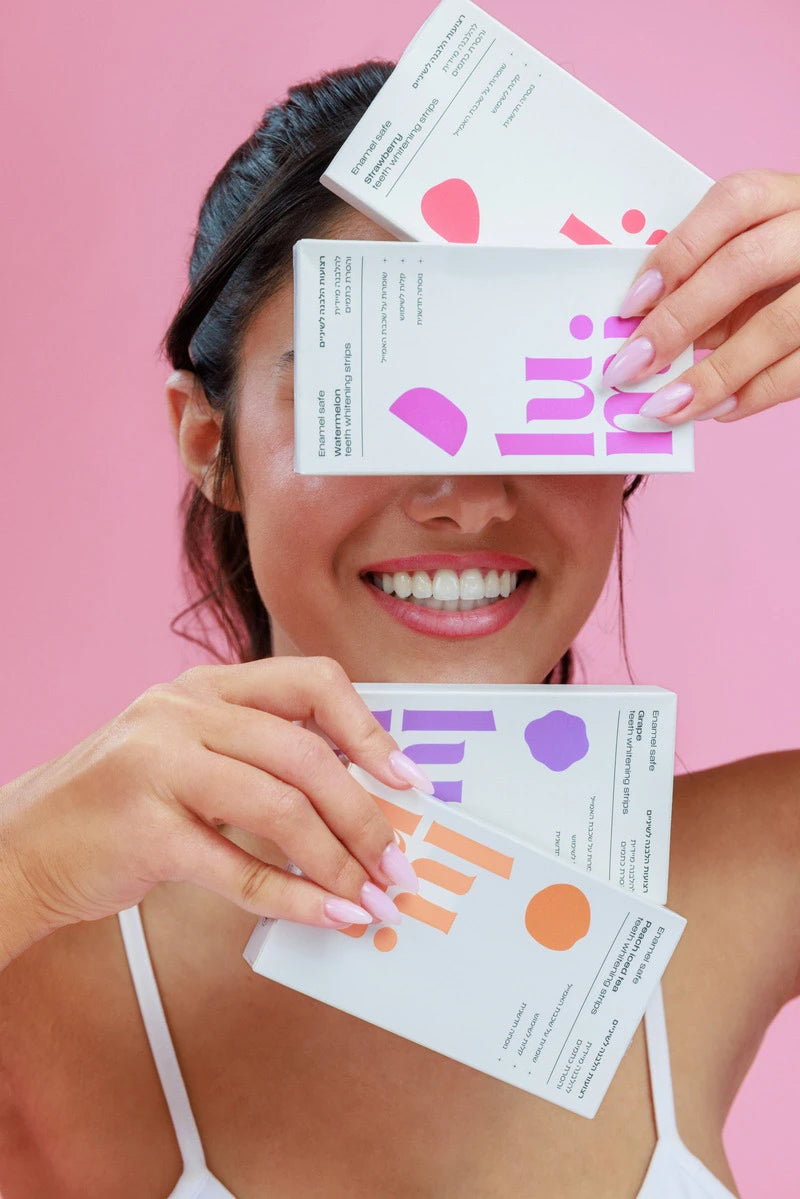 מדבקות להלבנת שיניים בטעמים